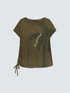 Jersey T-shirt with print and embroidery image number 4