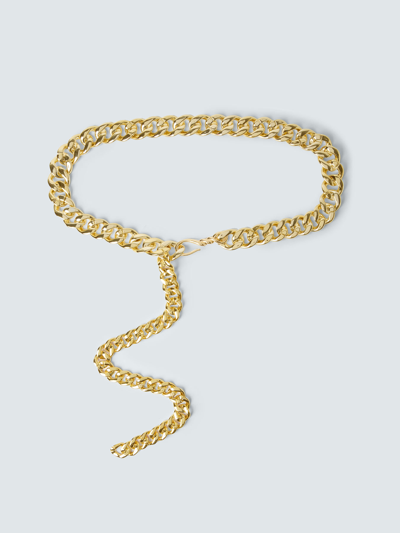 Chain design belt with braided link image number 1
