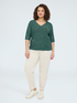 Viscose blend sweater with luminous appliqu&eacute;s image number 2