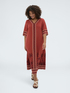 Caftan &agrave; imprim&eacute; ethnique image number 3