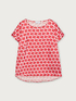 Short-sleeved blouse with geometric print image number 3