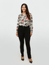 Chemise en satin avec impression de logos image number 0