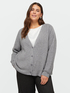 Deep V-neck cardigan with buttons image number 0