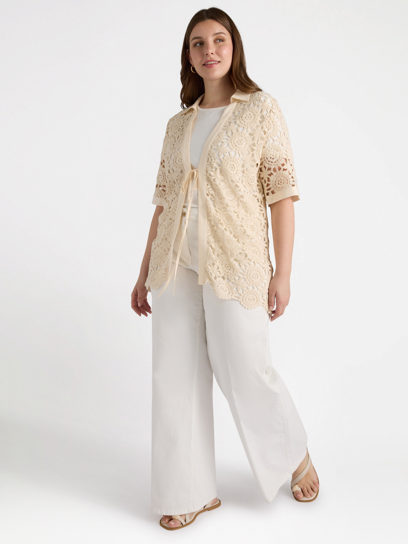 Crochet shirt with strings image number 0