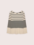 Striped t-shirt with boat neck image number 4