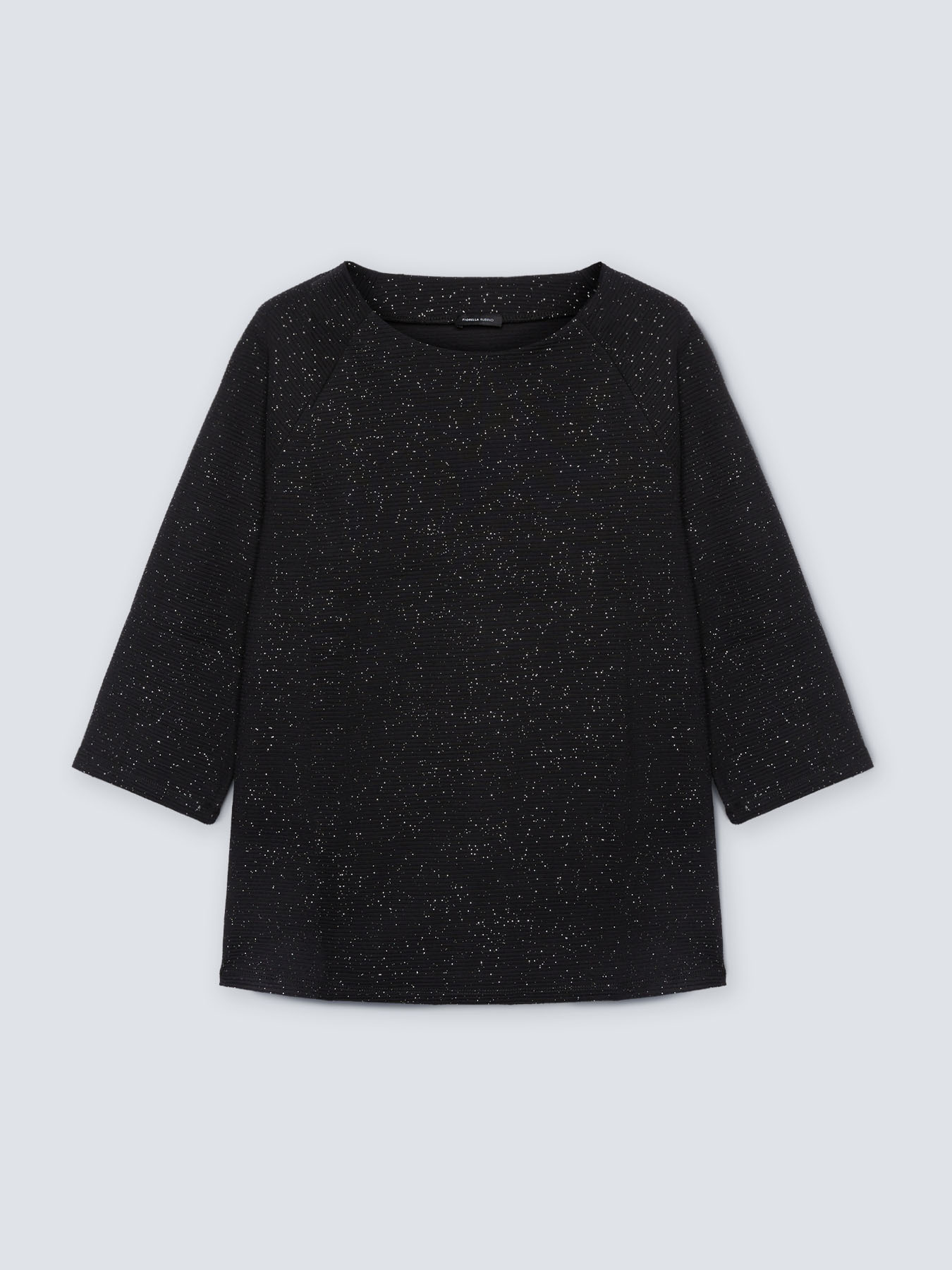 T-shirt lurex in jersey ottoman image number 3