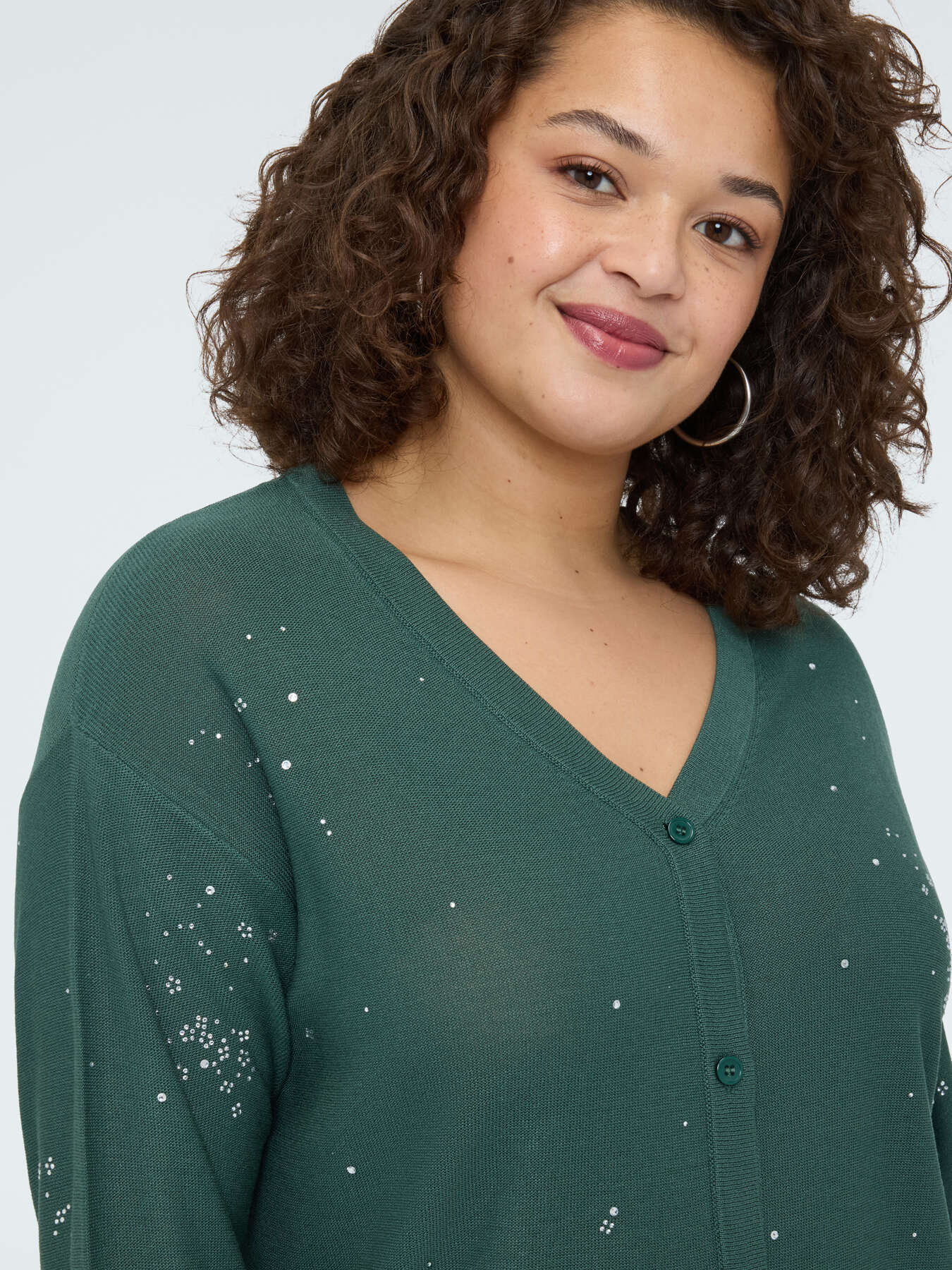 Cardigan mit leuchtenden Applikationen image number 3