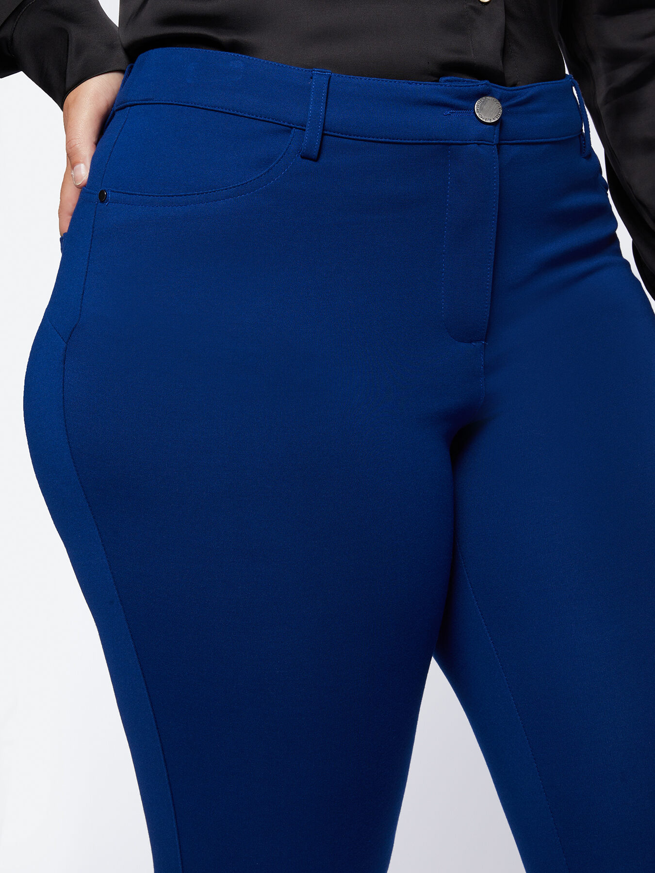 Pantaloni skinny in viscosa ECOVERO&trade; image number 2