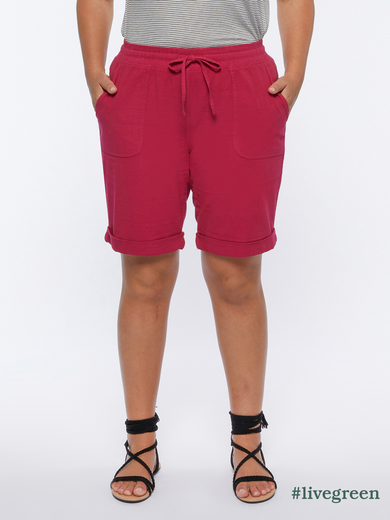 Pantaloni corti in cotone image number 1