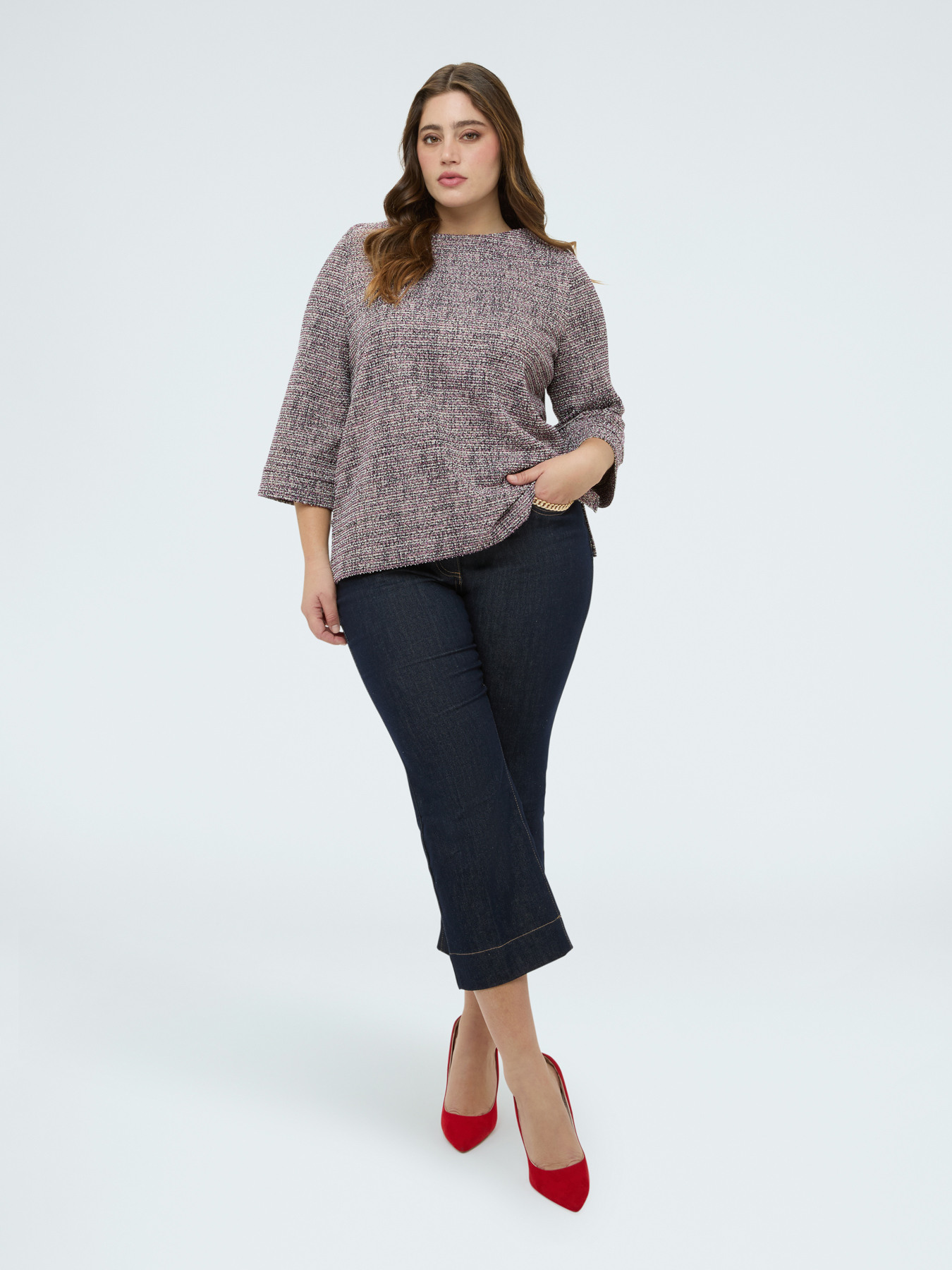 Wide-neck sweatshirt image number 2