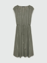 Striped lurex dress with strings image number 4