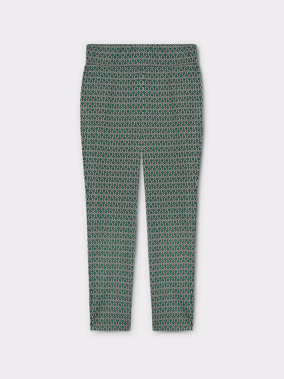 Pantalones con estampado geométrico