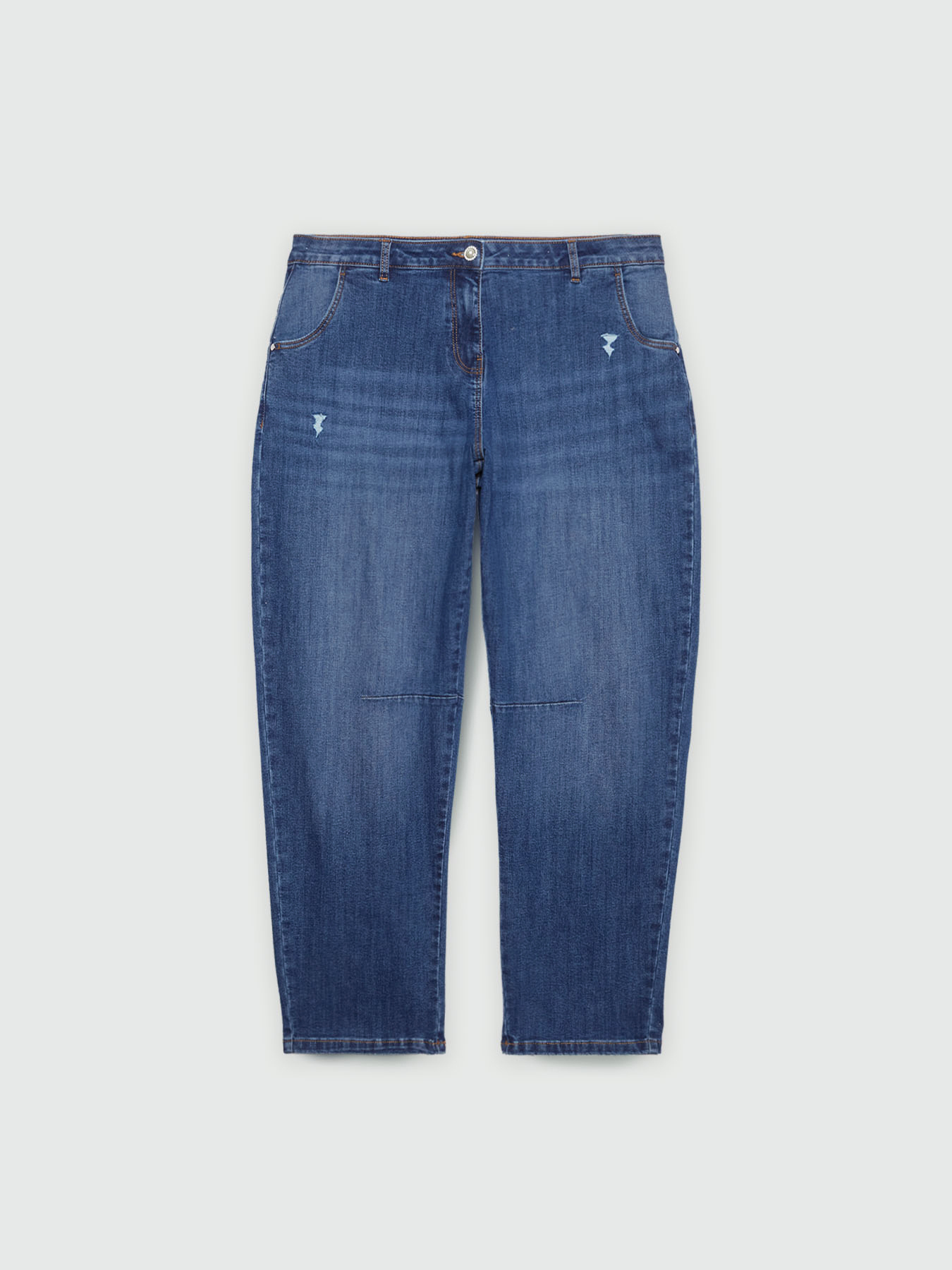 Jeans Moon Fit con micro strappi image number 4