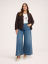 Cropped blazer in stretch fabric image number 4