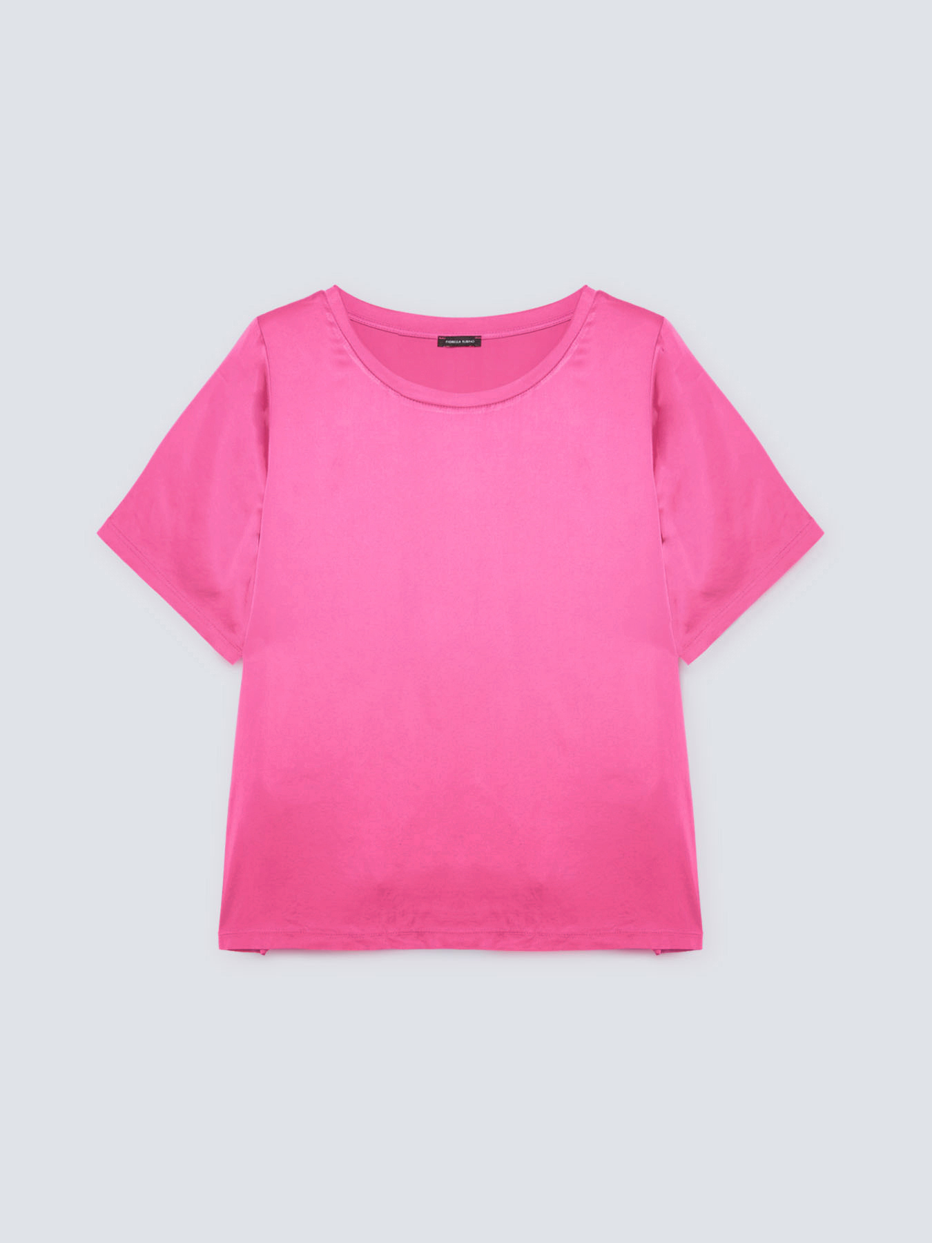 Blusa in raso fucsia image number 3