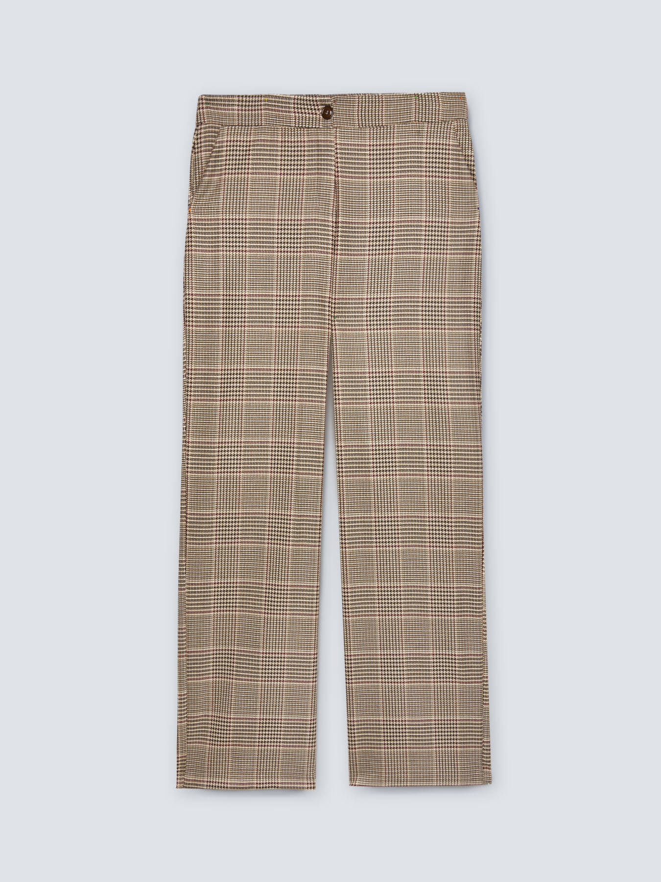 Gerade geschnittene Hose in Glencheck-Muster image number 3