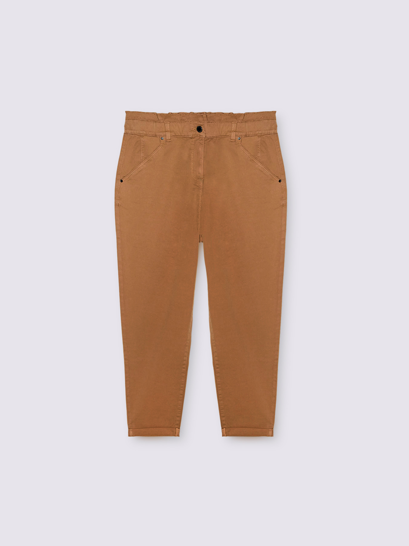 Balloon pants in cotton blend image number 4