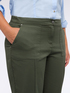 Pantalon coupe carotte en m&eacute;lange de coton image number 3
