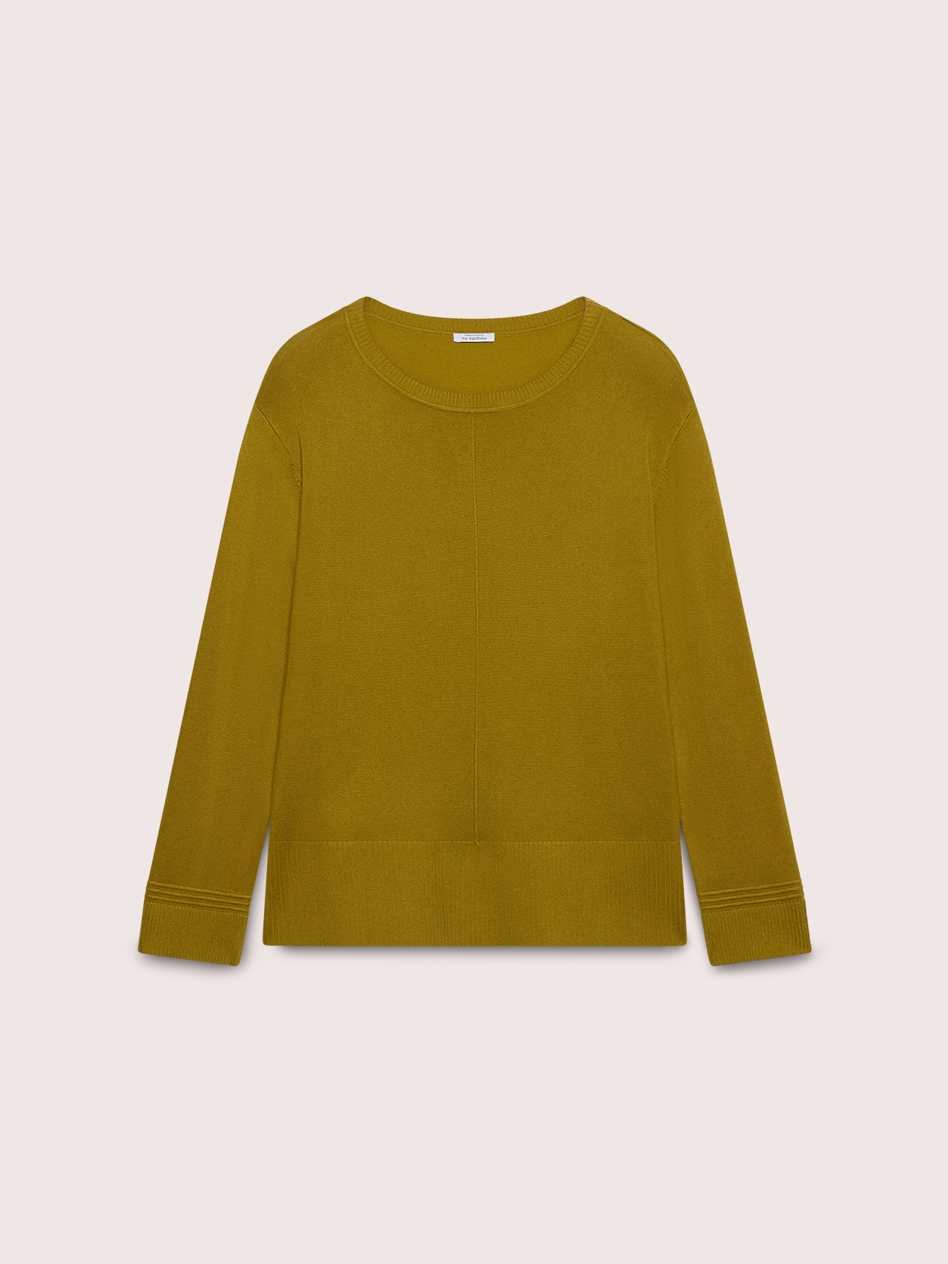 Viscose blend sweater with boat neckline image number 0