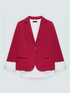 Blazer with detachable shirt-effect cuff image number 3