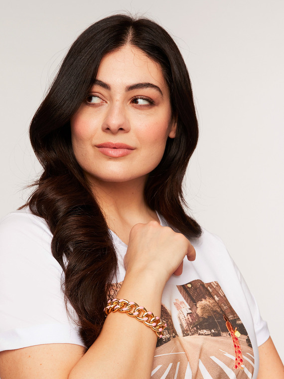 Fiorella Rubino Bracciale con catena smaltata Donna