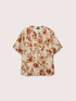 Viscose satin blouse with print image number 4