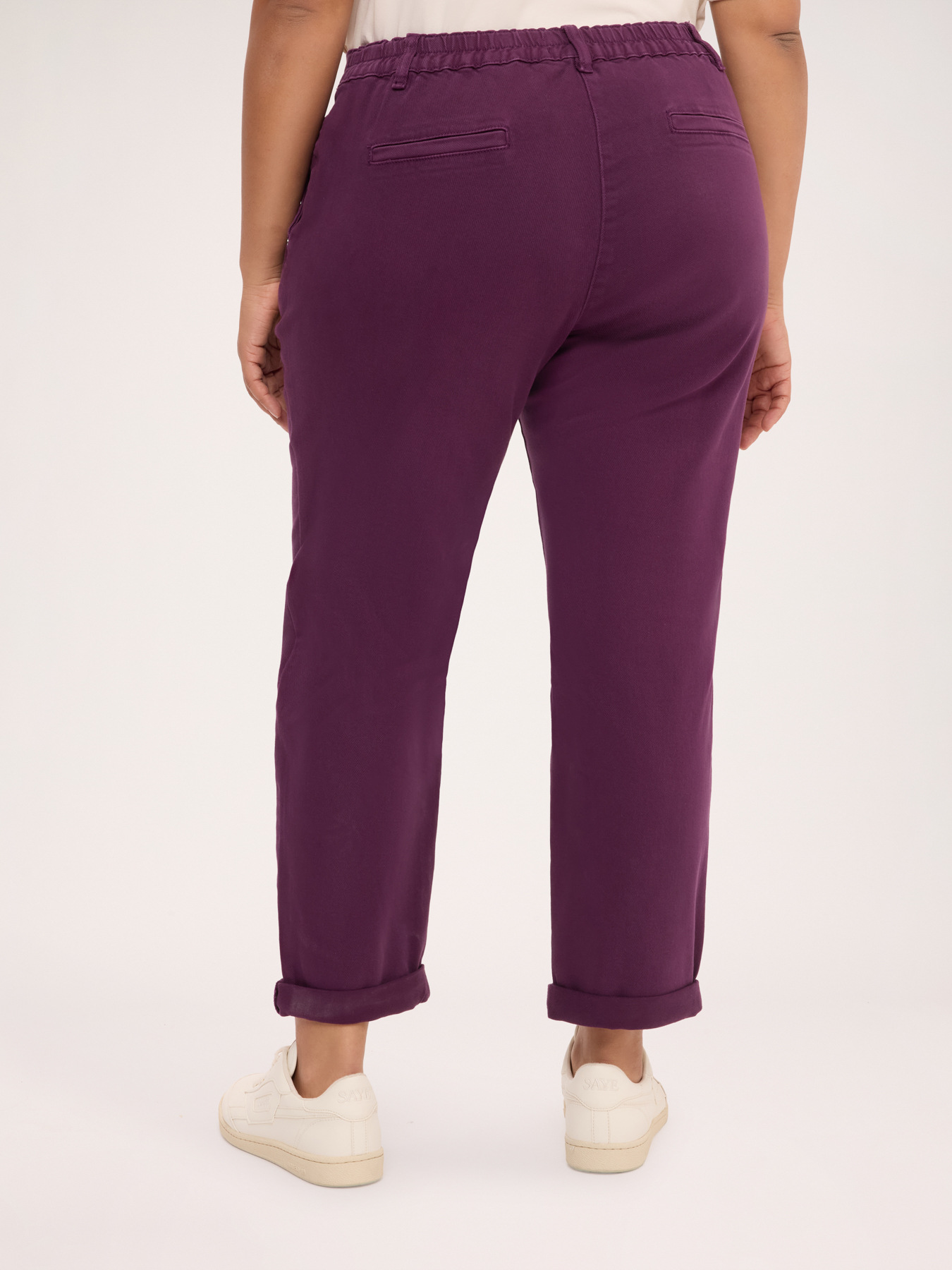Cotton blend chino pants image number 1