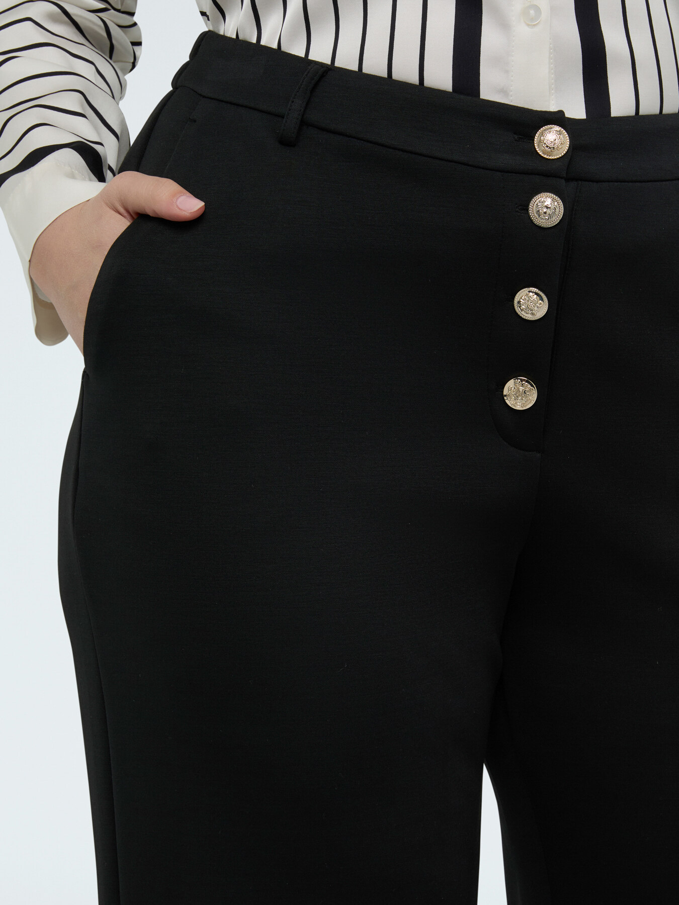 Wide Leg Hose aus Scuba-Stoff image number 3