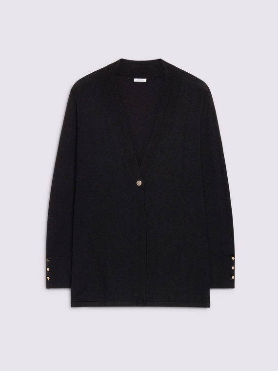 Viscose blend cardigan