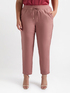 Pantaloni con bordi ricamati image number 2