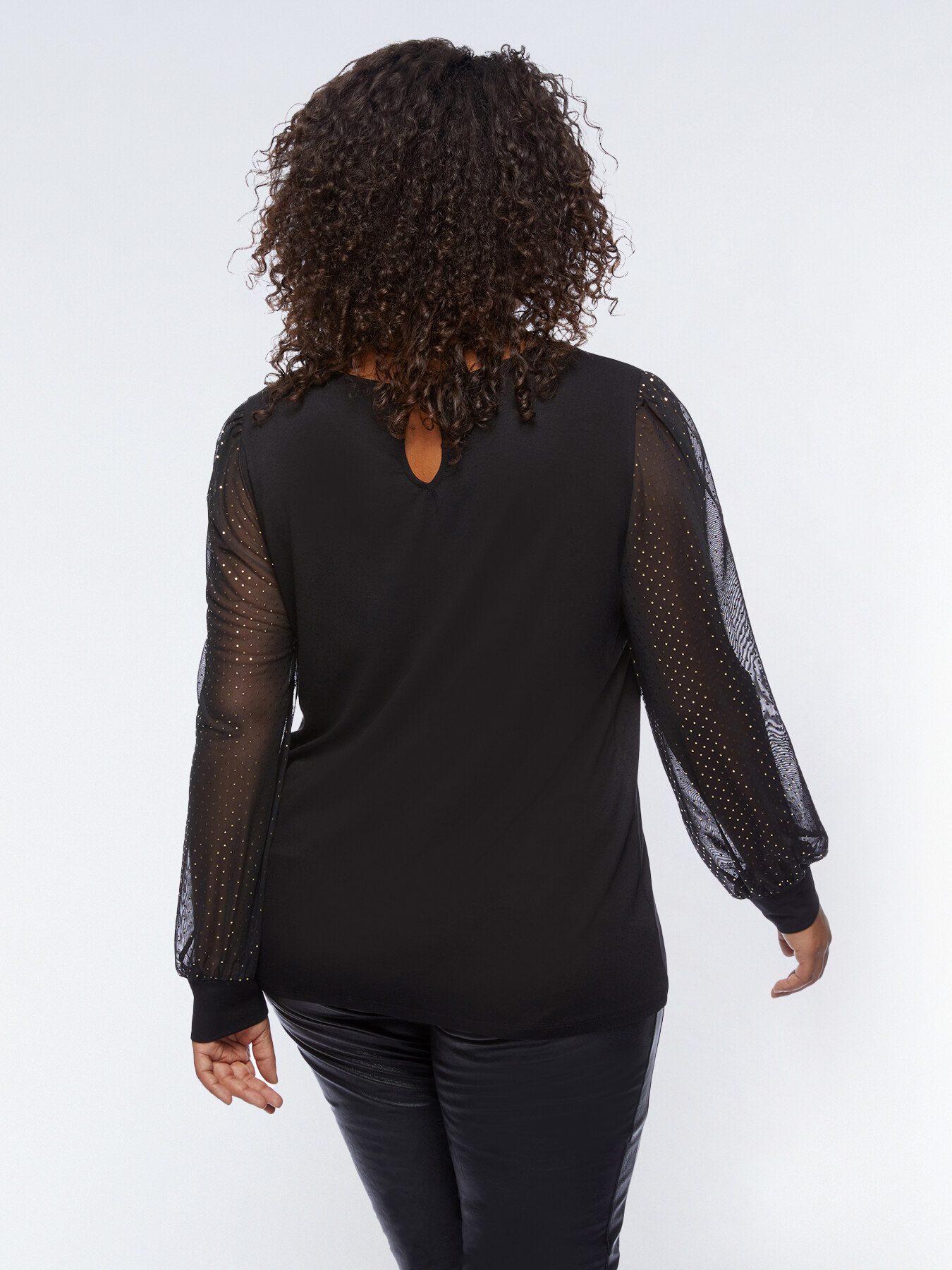 Camiseta con mangas glitter image number 1