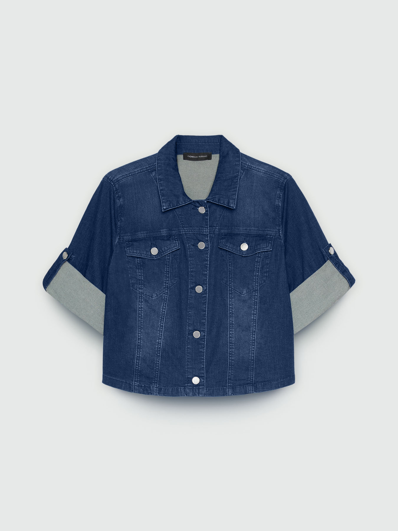 Giacca corta in denim leggero image number 4