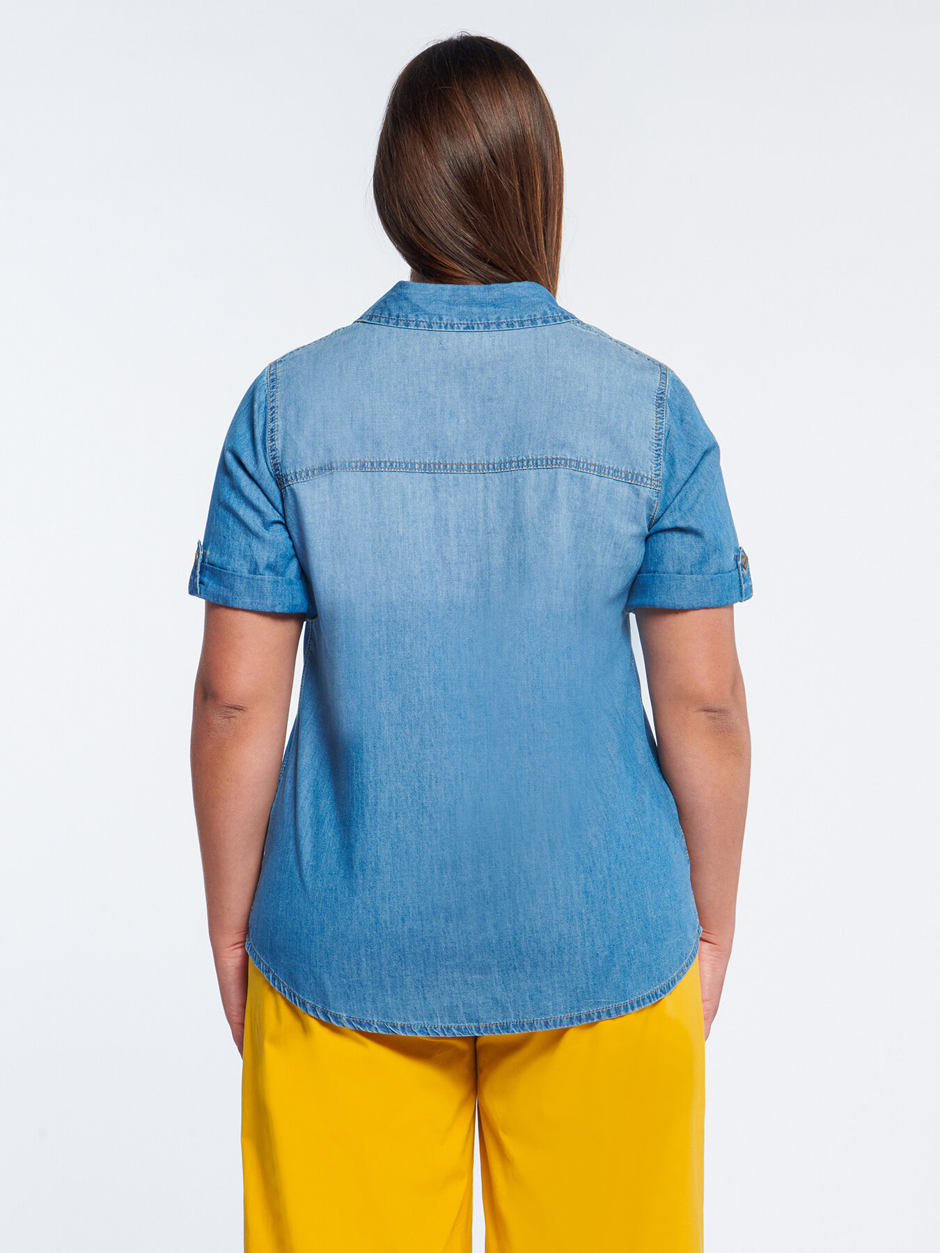 Camicia in chambray image number 1