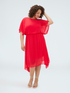 Georgette dress with asymmetric hem image number 2