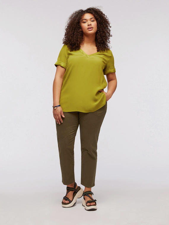 Fiorella Rubino Pantaloni chinos in cotone Donna