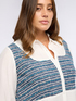 Camicia in mussola con inserto boucl&eacute; image number 2