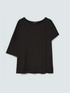 Asymmetric sleeve T-shirt image number 4
