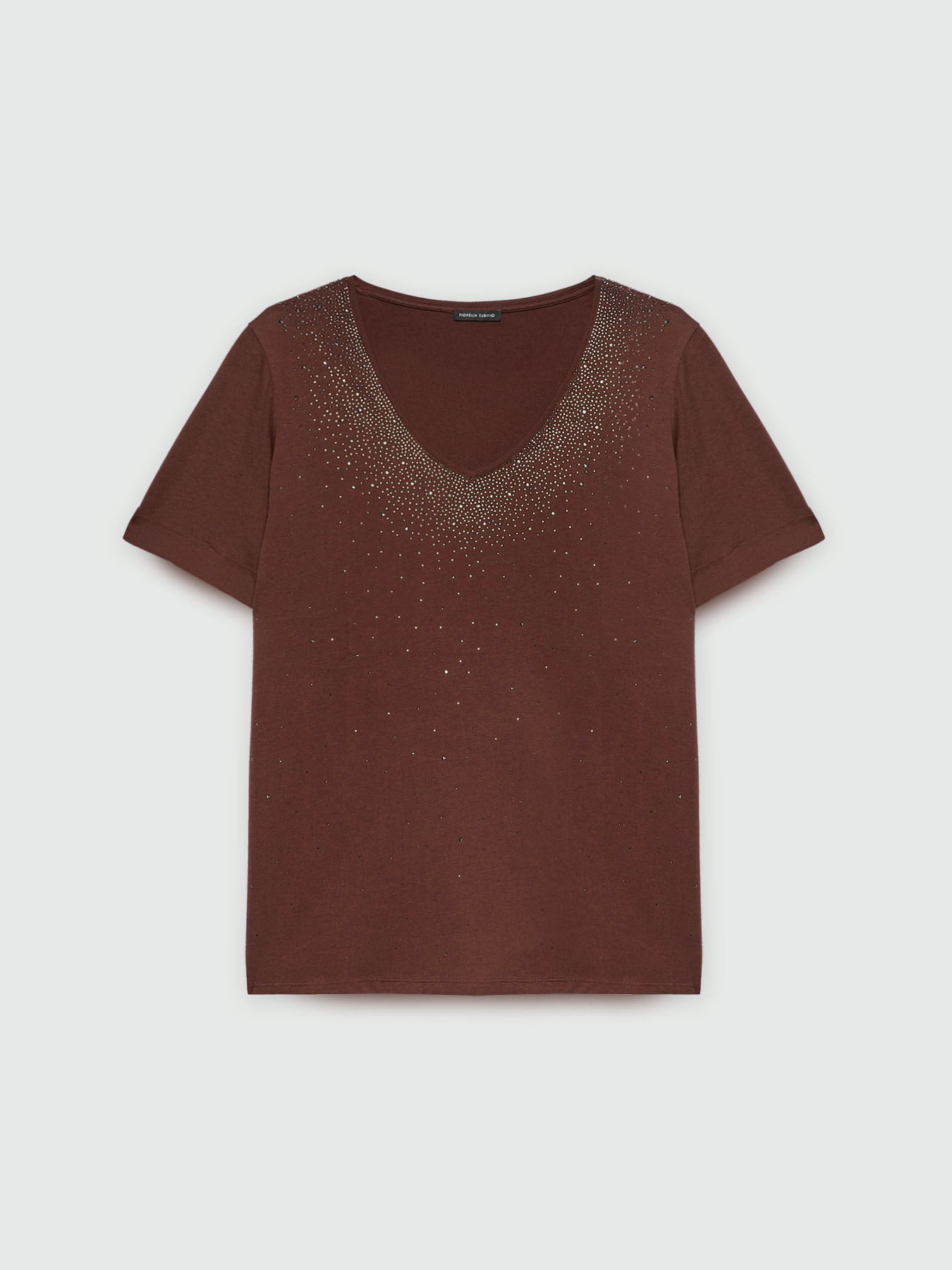 T-shirt with rhinestones image number 4