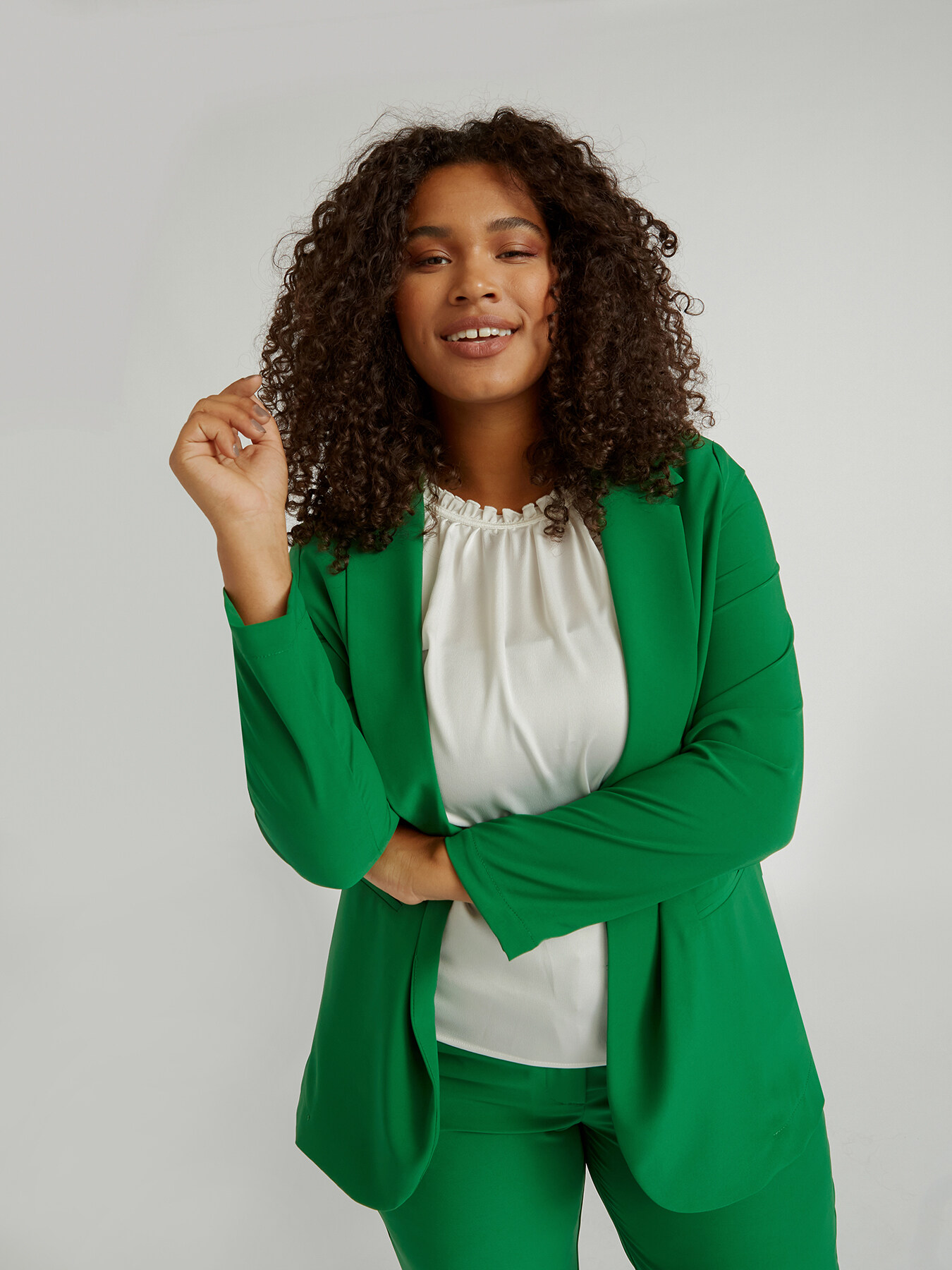 Blazer aus weich fallendem Stretch-Stoff image number 0