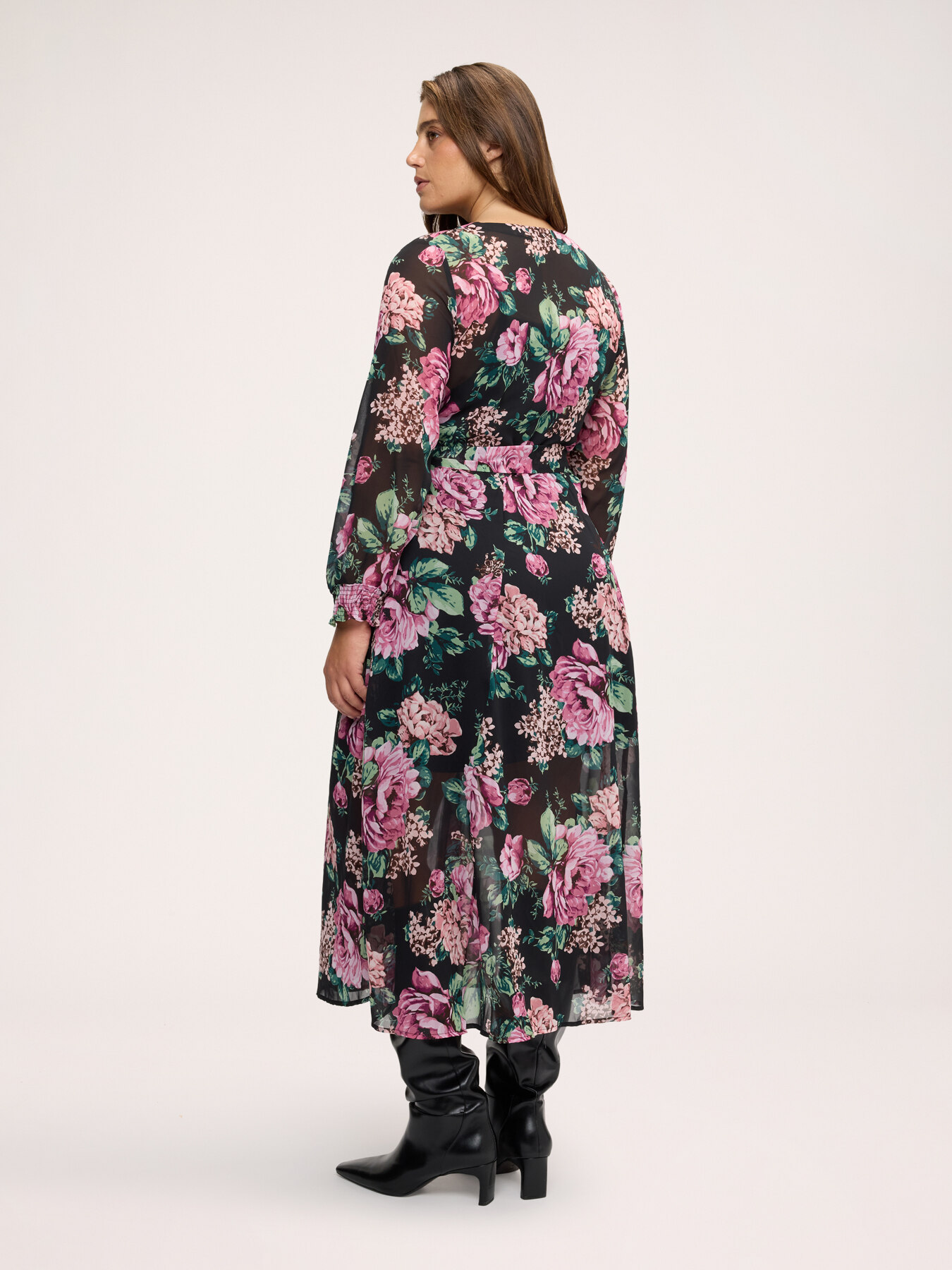 Robe longue &agrave; imprim&eacute; fleuri image number 1