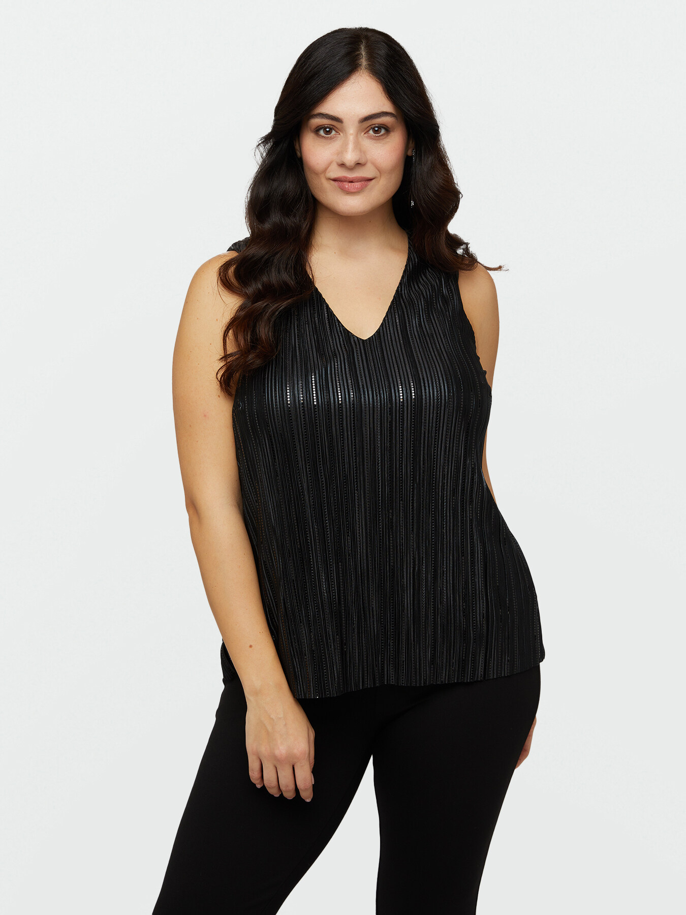 Metallic fabric top image number 0