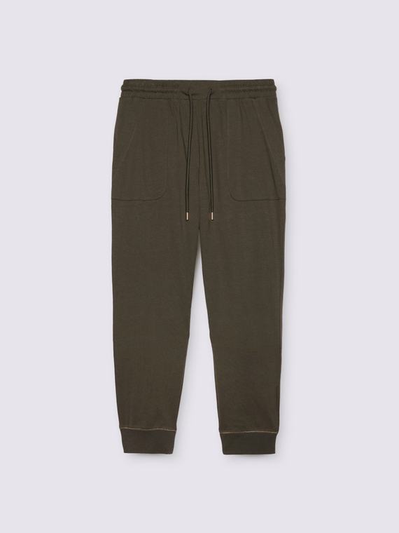 Cotton sweatpants with drawstring