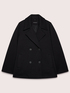 Veste crois&eacute;e avec plastron amovible image number 6