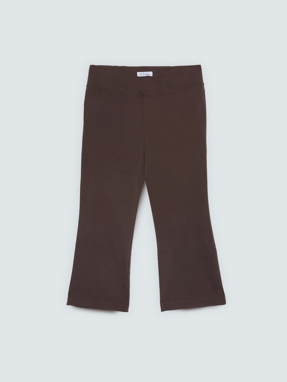 Kick Flare Pants with asymmetrical elastic waistband