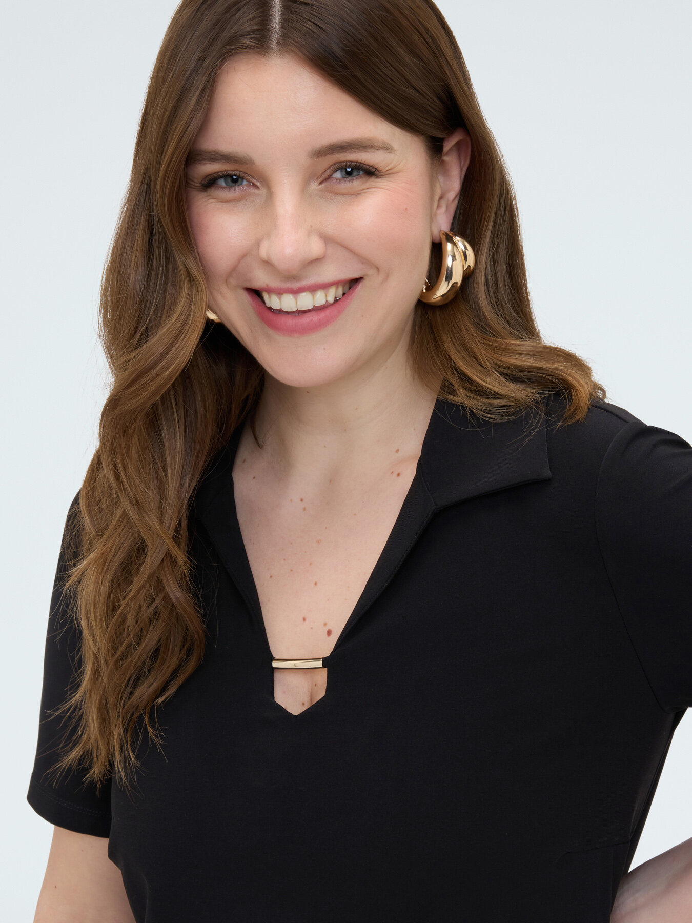 T-shirt in jersey con dettaglio sullo scollo image number 3