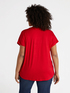 T-shirt bimati&egrave;re avec col en V image number 1