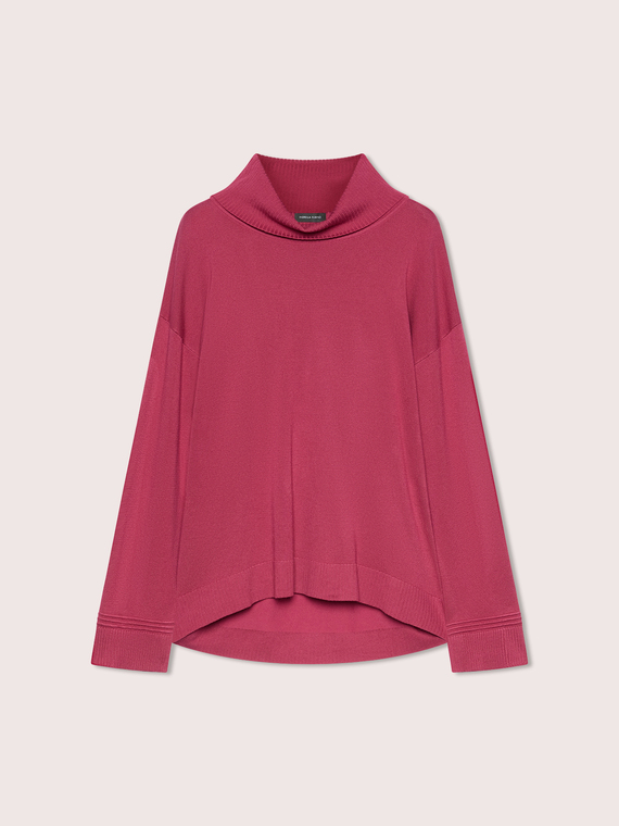 Rollkragenpullover aus Viskosemischung