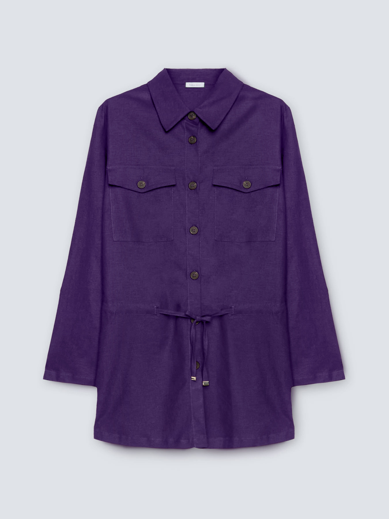 Chemise longue avec poches et cordon de serrage image number 4