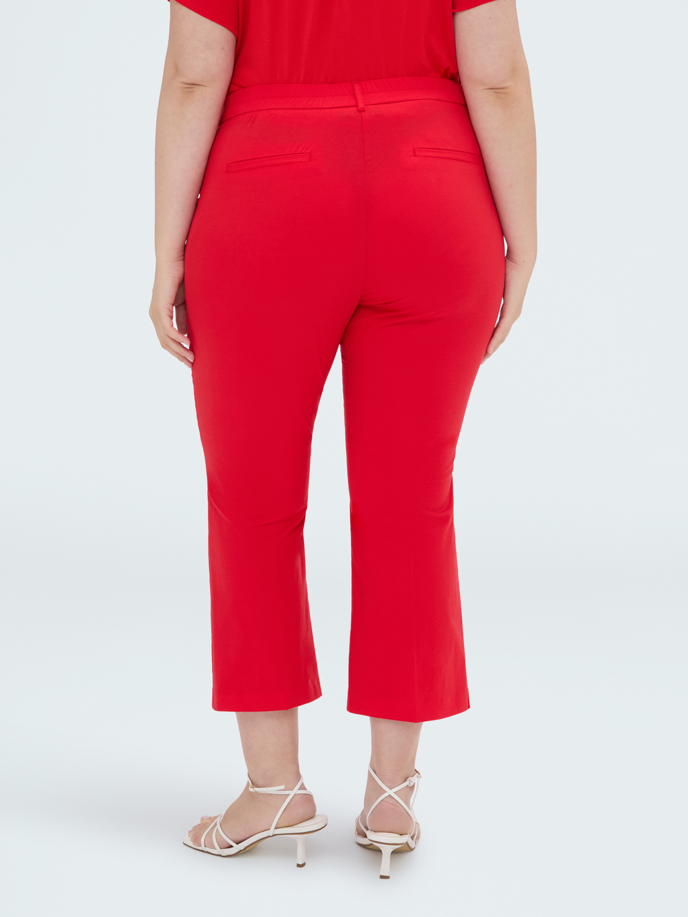 Pantalones Kick Flare de algod&oacute;n ligero image number 1