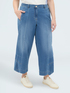 Jeans baggy in denim effetto washed image number 0